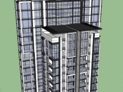 最新的项目    高层住宅精细模型
