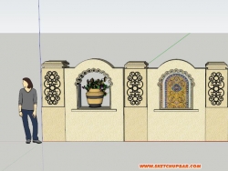 自己建的阿拉伯风格景墙