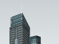 几个办公楼设计附带模型