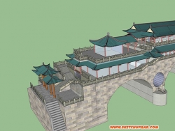 古典-廊桥模型