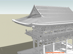 我自己整理了一部分日本寺庙的su模型，希望喜欢的亲们给...