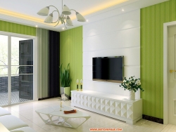 一个简单的绿色小客厅~