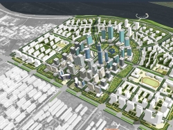 2.4平方公里的城市设计模型