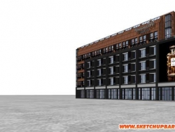 旧宿舍改造成SOHO公寓项目（没有实现，只能缅怀）付模型....