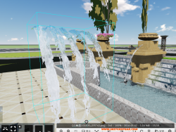 lumion弧形喷泉