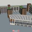 学校教育建筑设计SU模型分享