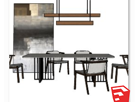 餐桌、书桌模型分享-1