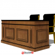 审判桌 家具模型