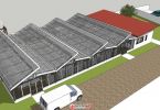 立体农业绿植培养钢结构玻璃阳光屋顶厂房