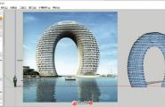 SketchUp创建中国湖州喜来登温泉度假酒店建筑表皮