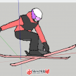 冬奥滑雪纸片人练习