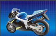 用平面软件做3D效果-GSX-R600机车