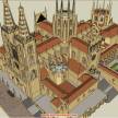 [建筑设计]模仿的一个中世纪哥特教堂，附精细模型