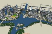 90个城市规划城市设计Sketchup模型设计作品