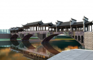 3DMAX模型——纯徽派廊桥