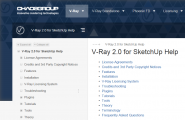 V-Ray 2.0 for SketchUp Help 2014.10版