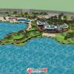 滨水沙滩公园景观设计模型