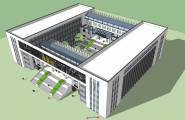 分享一个新中式图书馆办公综合楼的模型~~超精细！
