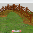 一座小木拱桥