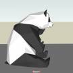 分享一个自己做的几何熊猫