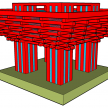 刚做的一个世博会中国馆模型
