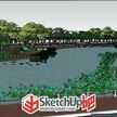 滨水公园景观模型