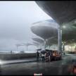 国外建筑表现：雨中的阿曼乔丹阿利亚皇后国际机场