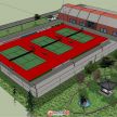 一个网球训练中心