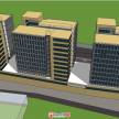 自己建的一个办公楼模型，用LUMION渲染。