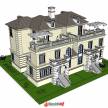 法式住宅建筑模型