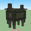 一个精致的青铜鼎模型