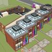 社区幼儿园SU模型 托儿所学校建筑设计