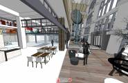 商场综合体SU模型下载-福州三迪中心商场室内设计