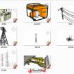 一组户外电器设备的模型