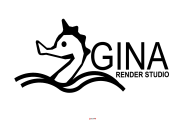 GINA海马logo