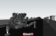 分享一个自动化的机械炮台，超精细模型，求红宝石