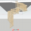 室内大型艺术吊灯自建模型