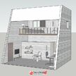 小型梯形宿舍设计模型
