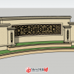 自建欧式景墙SU模型下载