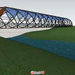 单跨螺旋桥模型和图片