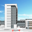 临武县中医院建筑设计投标项目SU模型