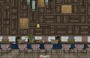 东南亚风格餐厅卡座SketchUp模型分享