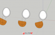 【悬赏建模·第27期】鸡蛋沙发如何用sketchUp建模？