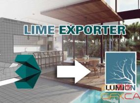 3DS MAX模型场景导入Lumion插件 Lime Exporter v1.22 for 3ds Max 2014 ...-1