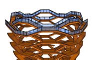 【悬赏建模·第32期】纽约Vessel楼梯如何用SketchUp建模？